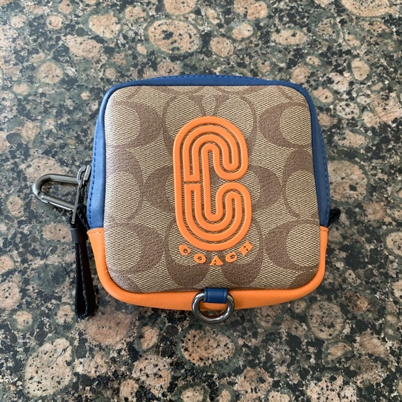 Coach Handbags - Coach Signature Square Hybrid Pouch In Colorblock Coach Handbags - Coach Signature Square Hybrid Pouch In Colorblock